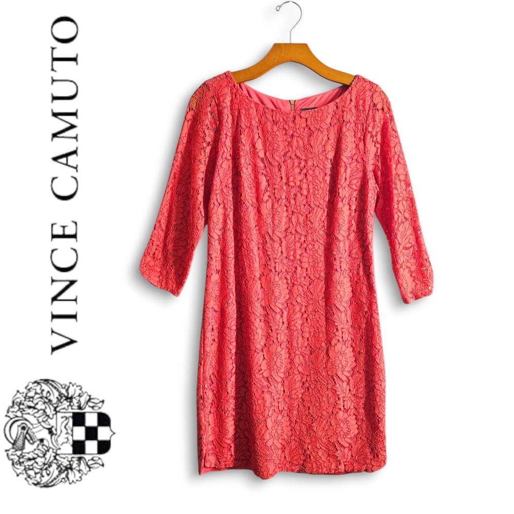Vince Camuto Coral Lace Dress